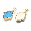 Real 18K Gold Plated Brass Pendants KK-N233-171A-01C-3