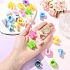 26Pcs 26 Styles UV Plating Opaque Acrylic European Beads OACR-YW0004-32-5