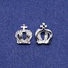 Crown Alloy Rhinestone Nail Art Cabochons MRMJ-WH0075-20-1