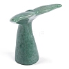 Natural Green Aventurine Whale Fishtail Figurines Statues for Home Office Desktop Feng Shui Ornament G-Q172-11B-2