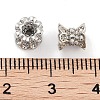 Brass Micro Pave Clear Cubic Zirconia Beads KK-P271-39A-02-3