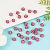 Polymer Clay Rhinestone Beads RB-H284-6MM-Half-209-4
