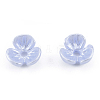 Resin Imitation Pearl Bead Caps RESI-N036-01A-4