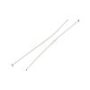 Tarnish Resistant Stainless Steel Flat Head Pin Jewelry Findings X-STAS-E023-0.6x35mm-2