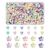  Jewelry 550Pcs 11 Colors Spray Paint ABS Plastic Imitation Pearl Beads MACR-PJ0001-06-30