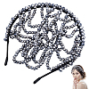 Synthetic Quartz Hair Bands for Women Girls AJEW-WH20033-103-1