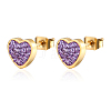 Stainless Steel Heart Stud Earrings for Women IO4754-1-1