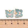 Light Gold Plated Alloy Enamel Pendants FIND-Q100-04KCG-4