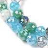 Electroplate Glass Beads Strands X-EGLA-C007-01D-3