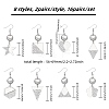 16 Pairs 8 Styles Blank Glass Dome Dangle Earrings EJEW-AB00007-2