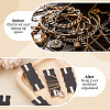 10Pcs 10 Styles Flower Printed Felt Necklace Display Cards DIY-SC0033-86B-6