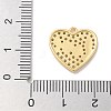 Rack Plating Brass Micro Pave Cubic Zirconia Pendants KK-L224-011G-01-3