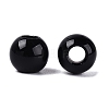 Natural Obsidian European Beads G-Q607-02U-2