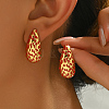 Vintage Roman Style Stainless Steel Enamel Teardrop Earrings for Women CJ7441-1-1