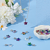 24Pcs 8 Styles AB Color Transparent Glass European Dangle Charms PALLOY-AR00050-4