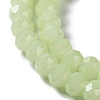 Baking Painted Imitation Jade Glass Bead Strands DGLA-A034-J6MM-A21-3