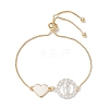 Religion Brass Box Chain Slider Bracelets BJEW-JB10463-1