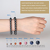 Non-magnetic Synthetic Hematite Round Beads Stretch Bracelets BJEW-PH0001-8mm-22-6