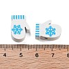 Christmas Theme Printed Wood Beads WOOD-M015-05B-3