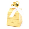 Trapezoid Shape with Bee Pattern Candy Packaging Box CON-F012-01-1
