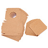 Square Kraft Paper Jewelry Storage Boxes CON-TAC0001-04A-1