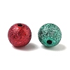 Spray Painted Acrylic Beads ACRP-Q018-8mm-M-3