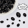 AHADERMAKER 75Pcs 5 Style Oval Sew on Rhinestone RGLA-GA0001-08-3