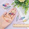  2 Sets 5 Colors Transparent Epoxy Resin Big Pendants FIND-NB0002-60-4