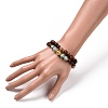 Wood Beaded Stretch Bracelet Sets BJEW-JB07734-5