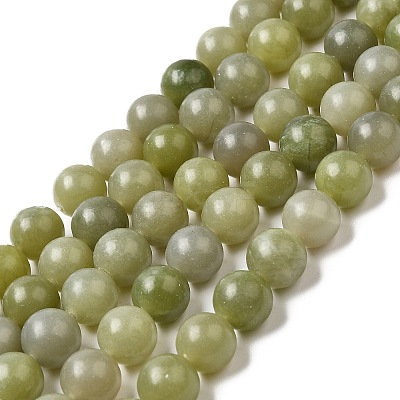 Natural Green Jade Beads Strands G-K340-A02-03-1