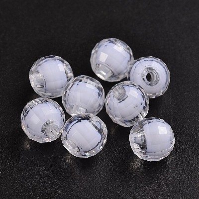Transparent Acrylic Beads TACR-S086-10mm-01-1