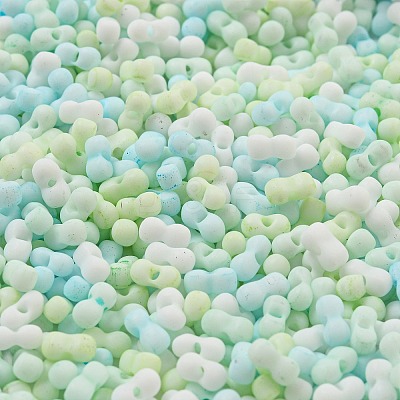 Macaron Color Opaque Frosted Glass Seed Beads SEED-K009-12B-03-1