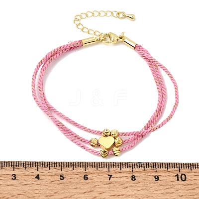 Polyester Multi-Strand Bracelets FB-CBA983F-02G-03-1