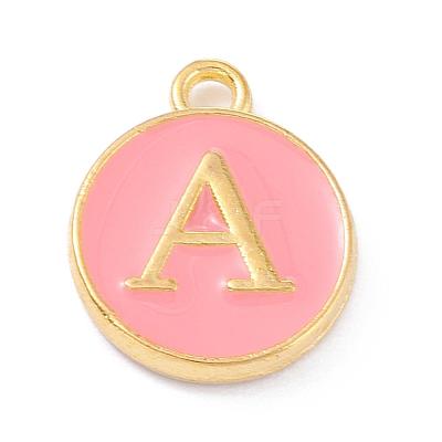 Golden Plated Alloy Enamel Charms ENAM-Q437-14A-1