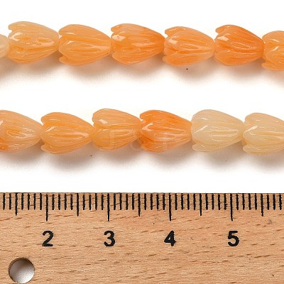 Synthetic Shell Dyed Carved Beads Strands SHEL-K007-08A-03-1