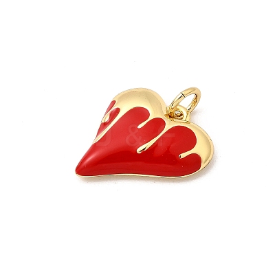 Brass Enamel Pendants KK-I359-17G-03-1