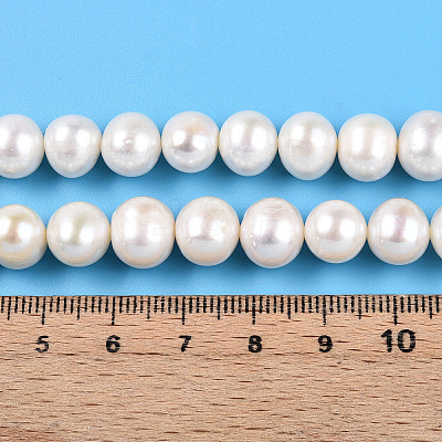 Natural Cultured Freshwater Pearl Beads Strands PEAR-N016-09D-1