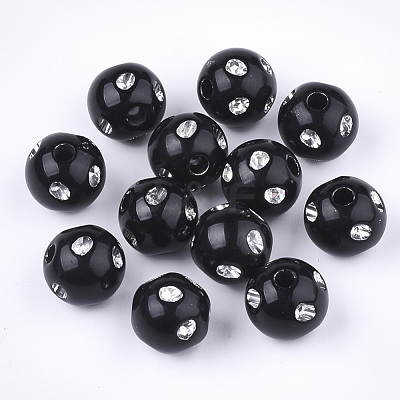 Plating Acrylic Beads PACR-S186-10mm-A01-1