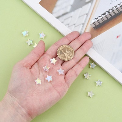 Eco-Friendly Transparent Acrylic Beads PL556-1-1