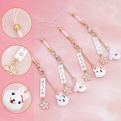 4Pcs 2 Style Alloy Mobile Accessories Decoration MOBA-OC0001-01-1