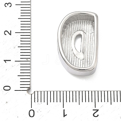 Brass Initial Beads KK-B167-27P-01D-1