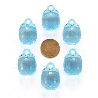 Autumn Theme Transparent Acrylic Pendants TACR-T024-04B-946-1