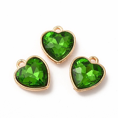 Faceted Glass Rhinestone Pendants GLAA-I051-B09-1