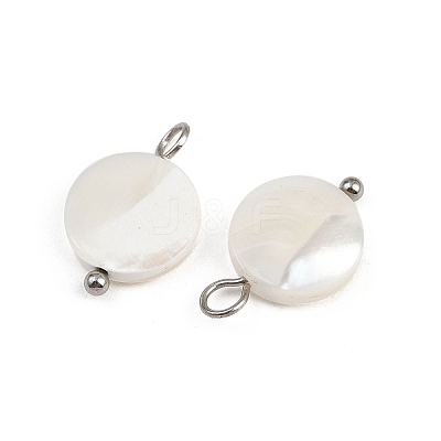 Natural Shell Disc Pendants X1-STAS-D378-31P-1