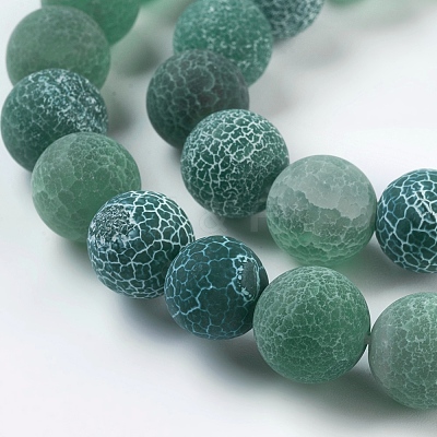 Natural Crackle Agate Beads Strands G-G055-10mm-4-1