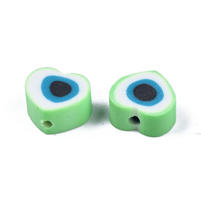 Handmade Polymer Clay Beads CLAY-T019-08B-1