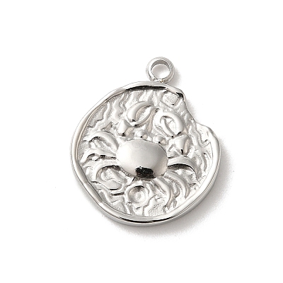 304 Stainless Steel Pendants STAS-B074-08P-06-1