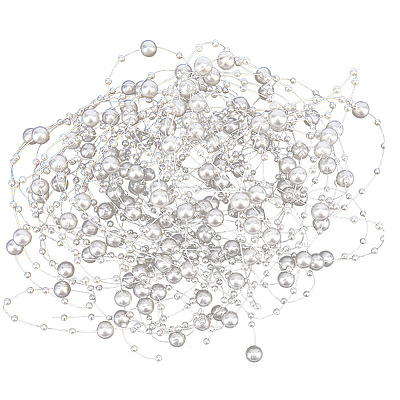 10 Strands Acrylic Imitation Pearl Beaded Trim Garland Strand OCOR-GF0001-45-03-1