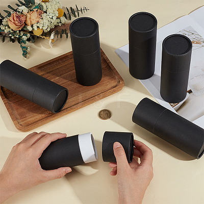 Cardboard Paper Essential Oil Bottle Storage Boxes with Cap CON-WH0107-52A-1