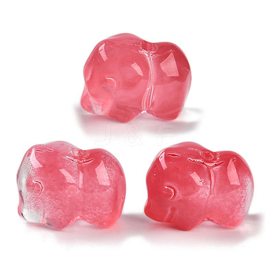 Spray Painted Glass Beads GLAA-Z007-04C-1